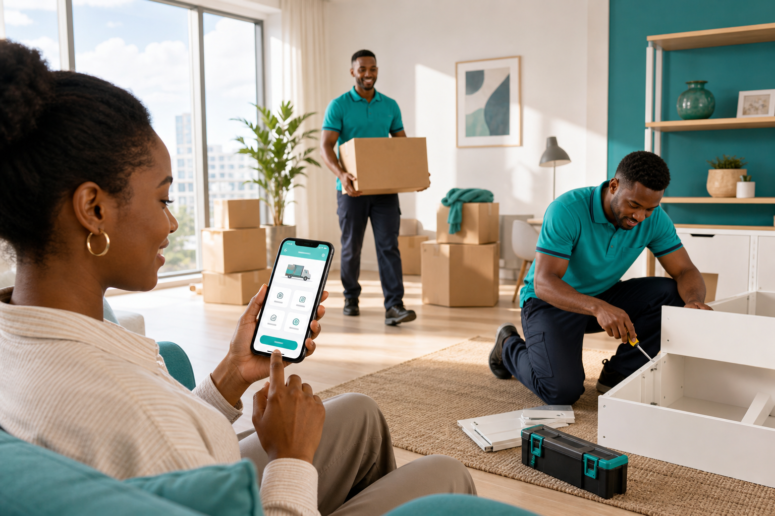 TaskRabbit inspired packers movers app preview