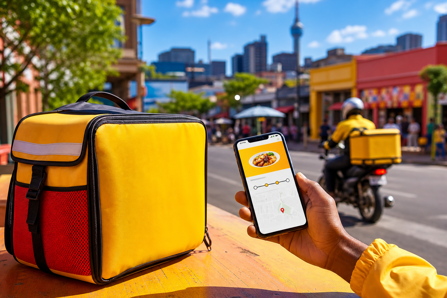 Mr D Food inspired restaurant app preview