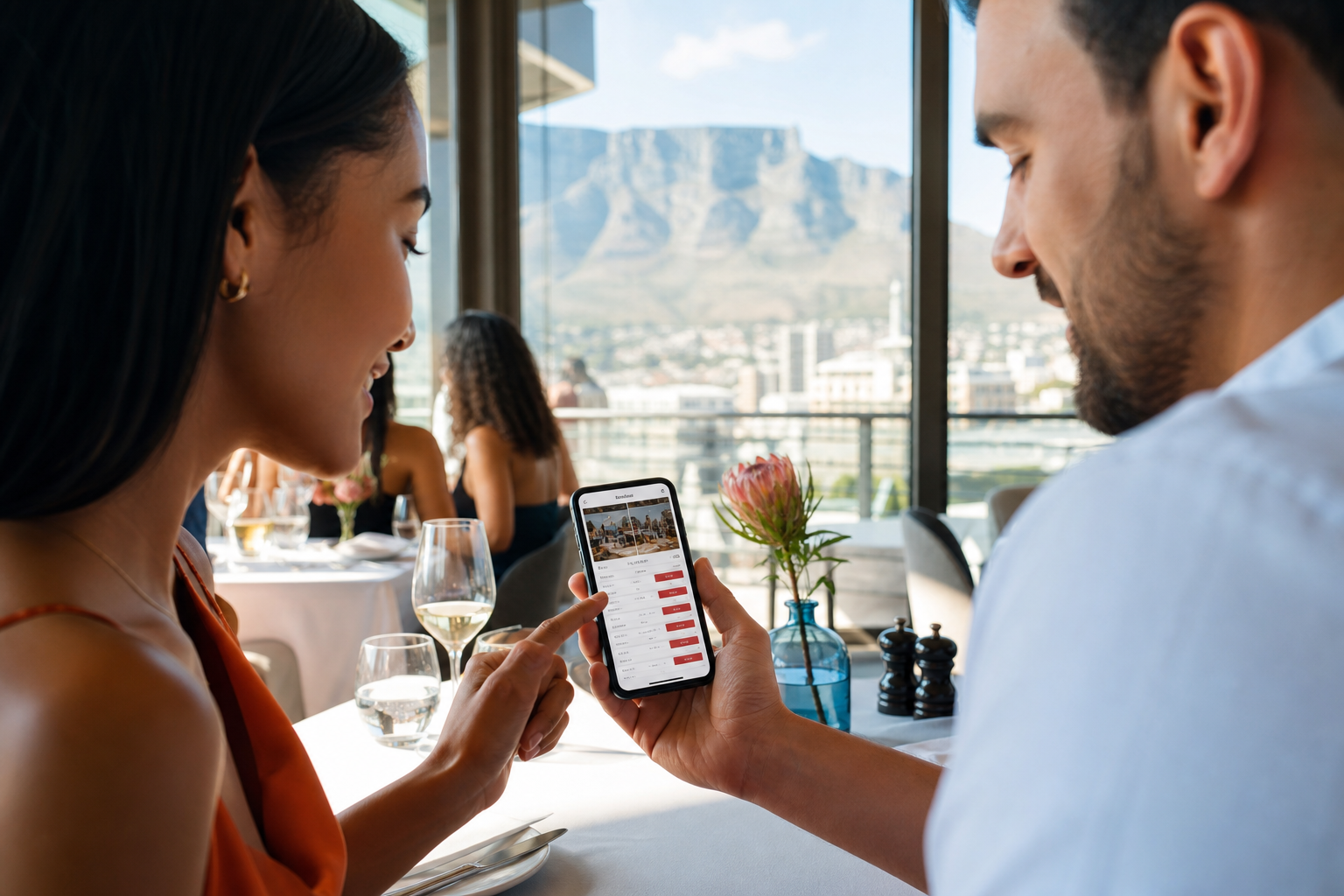 OpenTable inspired restaurant app preview