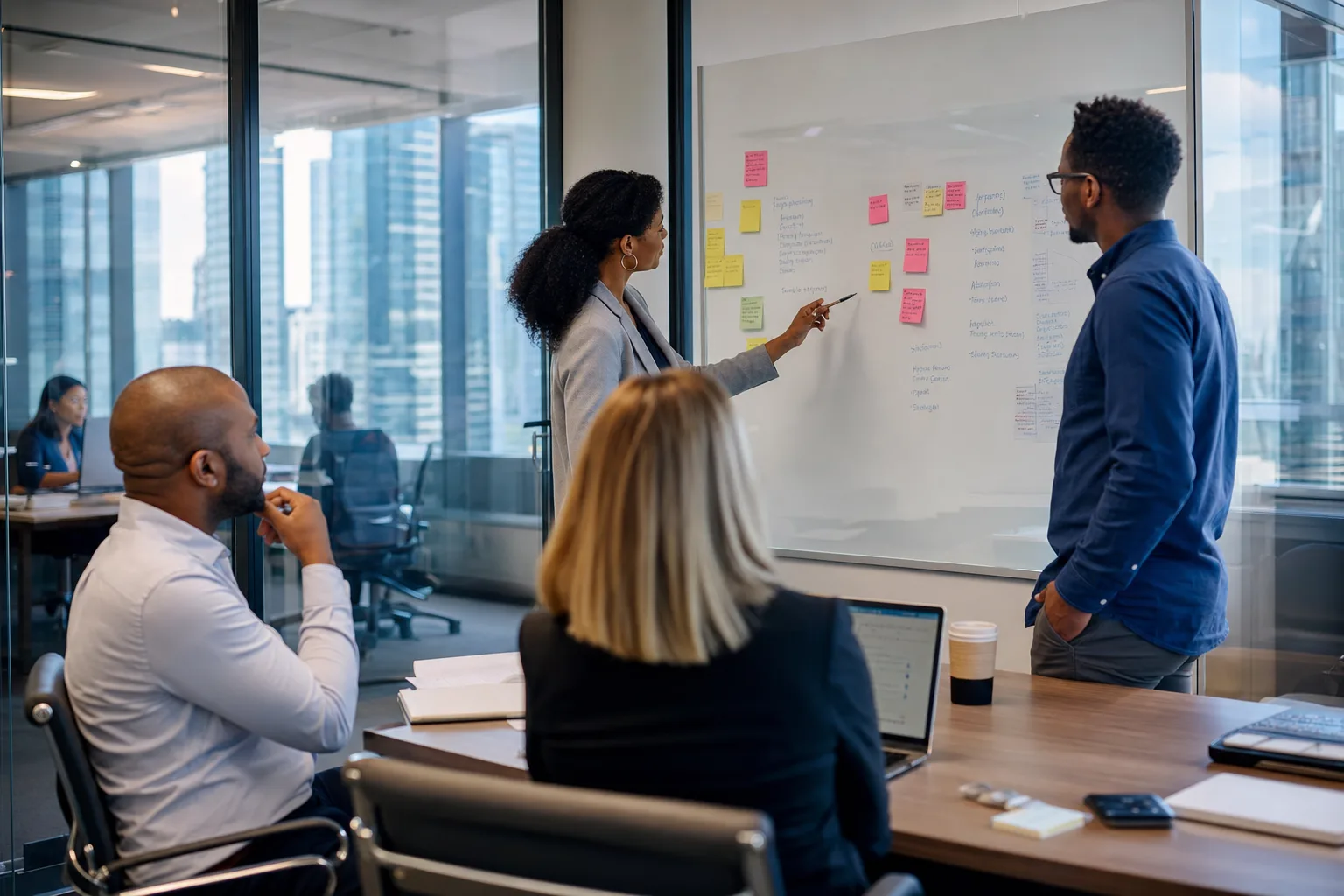 Product team reviewing a South African mobile app roadmap
