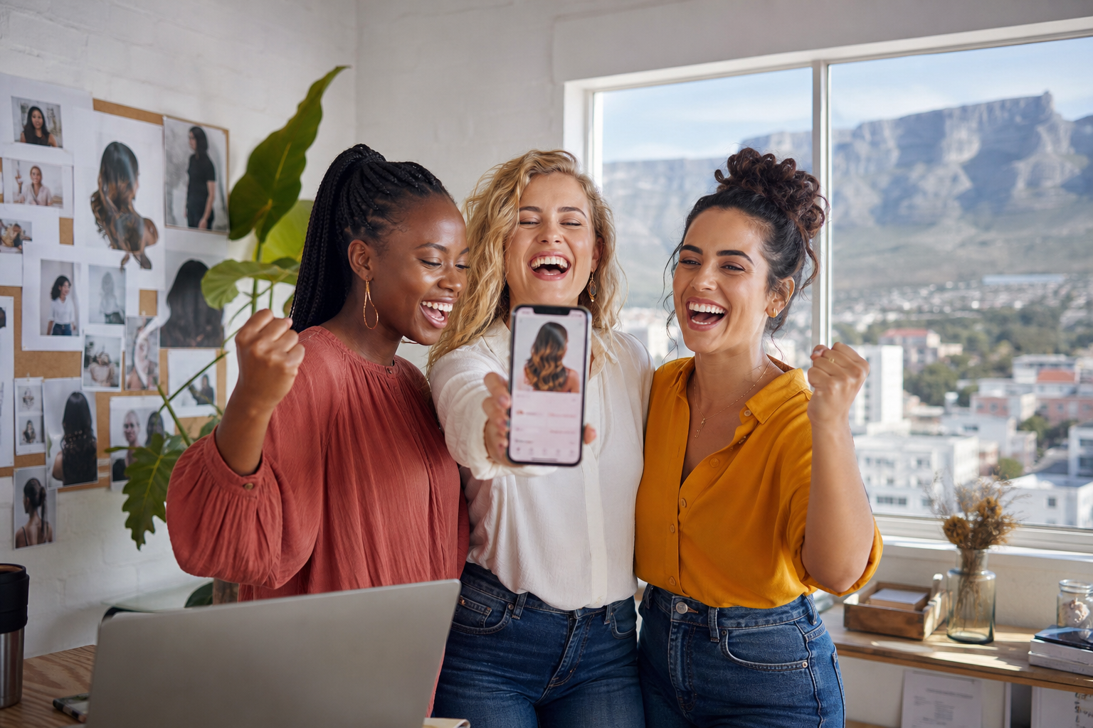 Salon app development company in South Africa consulting with a beauty business