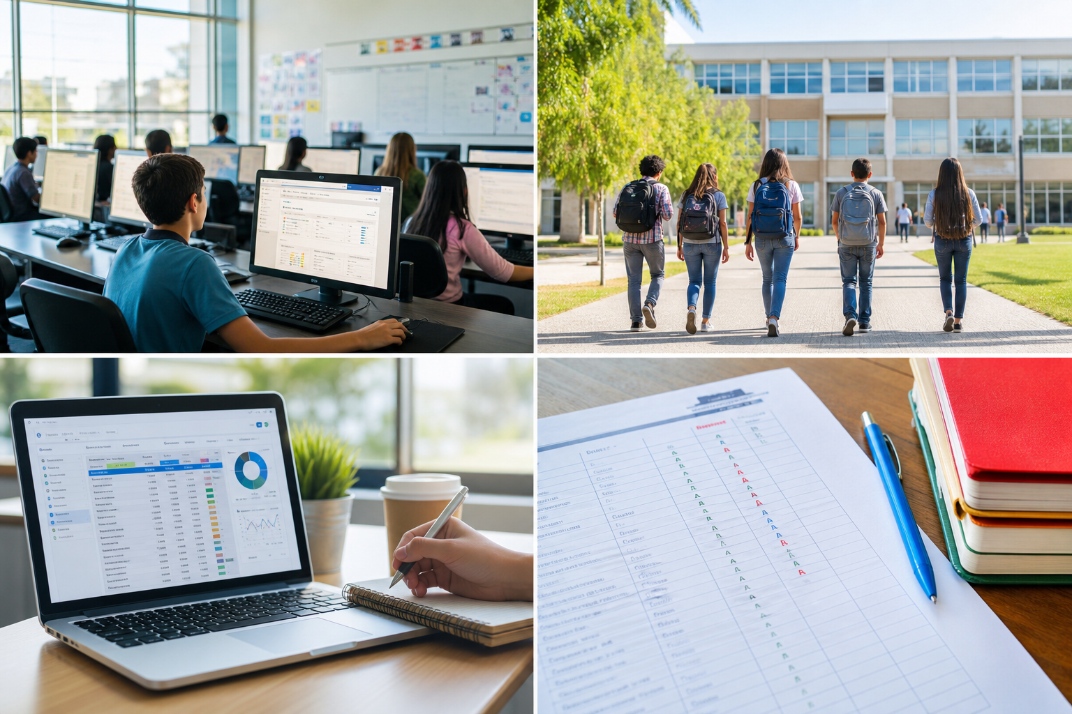 PowerSchool inspired school management app preview