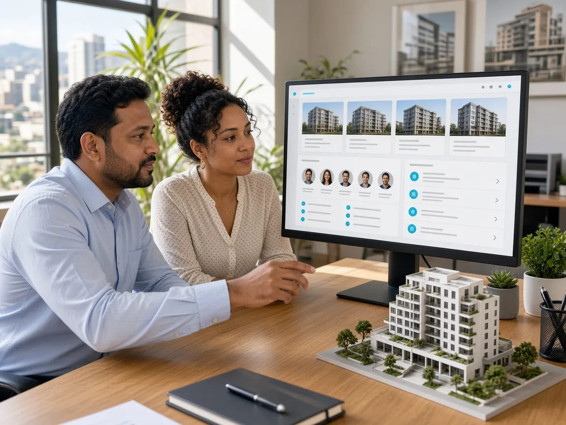 Tenant management dashboard displaying rental agreements, occupant details, payments and maintenance requests
