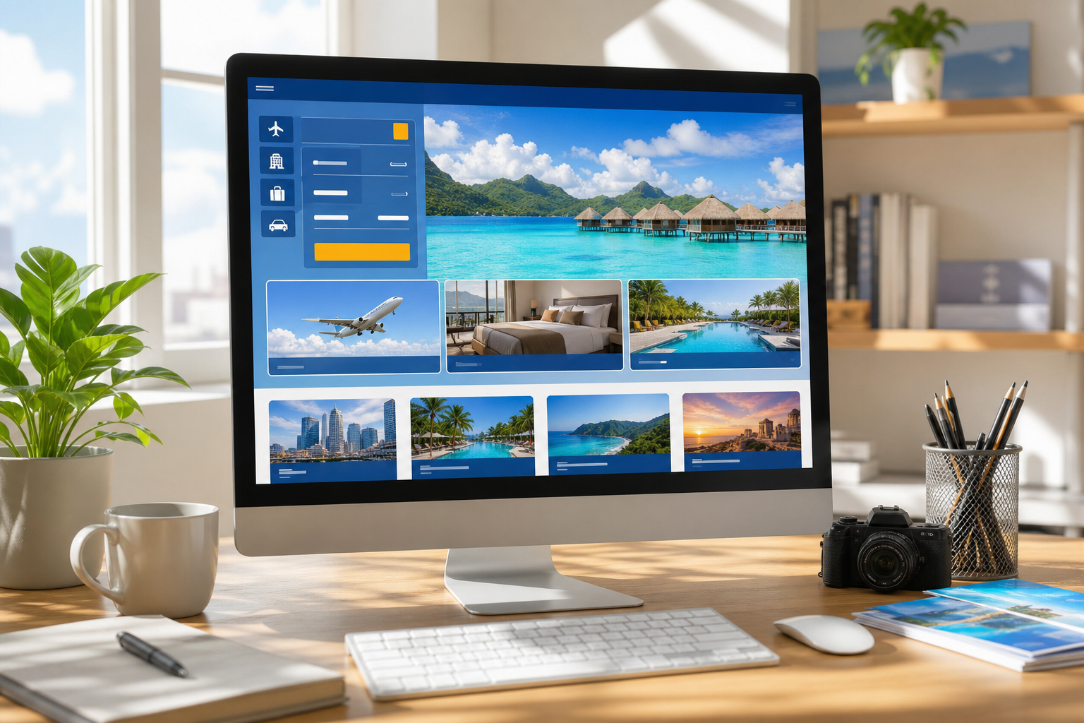 Expedia inspired travel app preview
