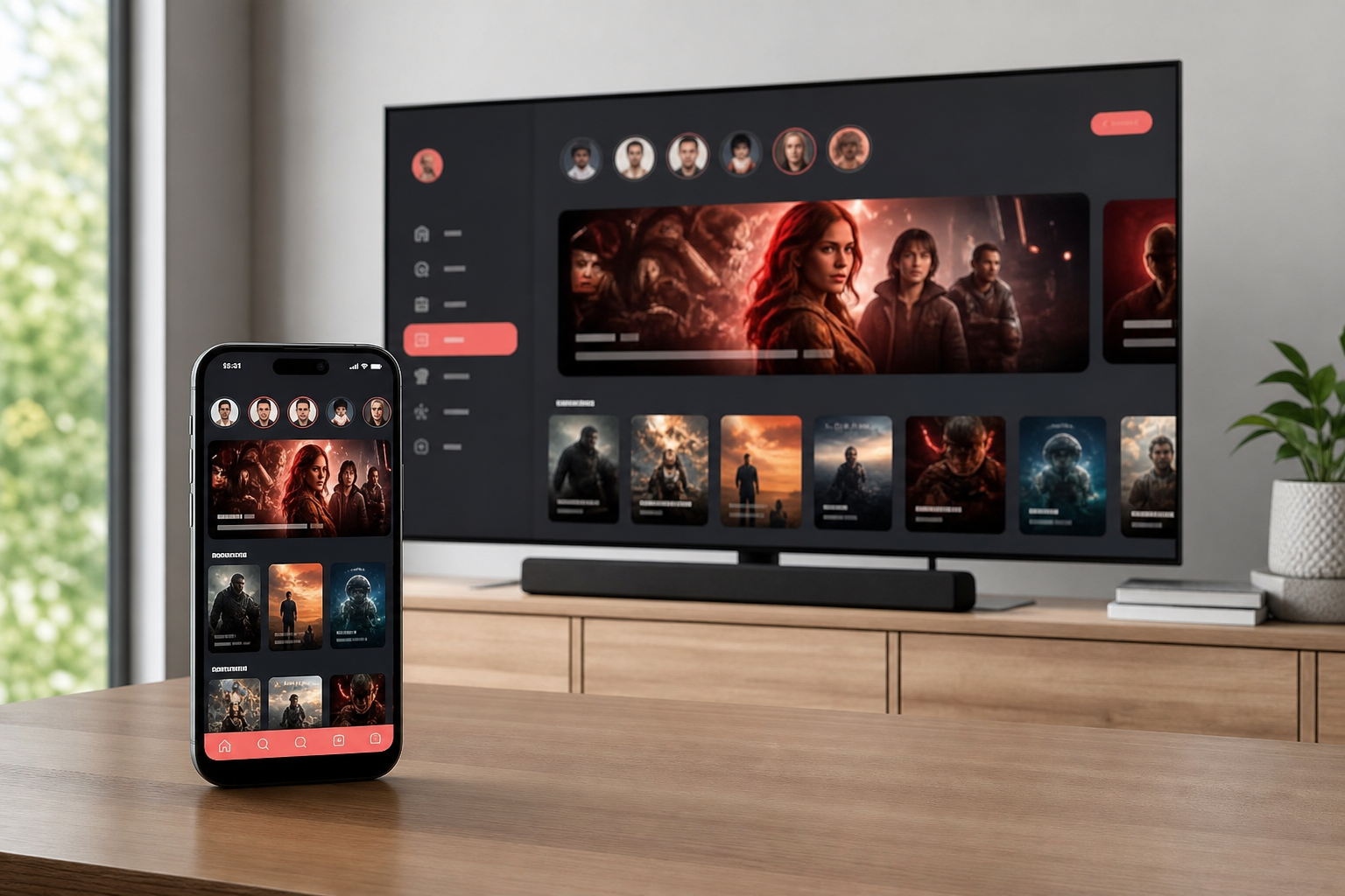 Netflix inspired video streaming platform preview