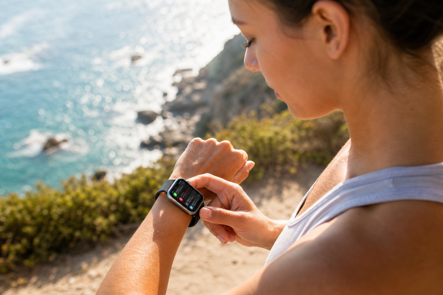 Apple Watch inspired wearable app preview