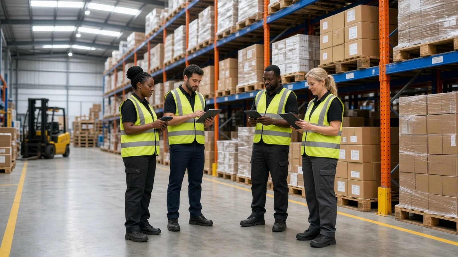 South African warehouse team using custom inventory fulfilment and barcode management software