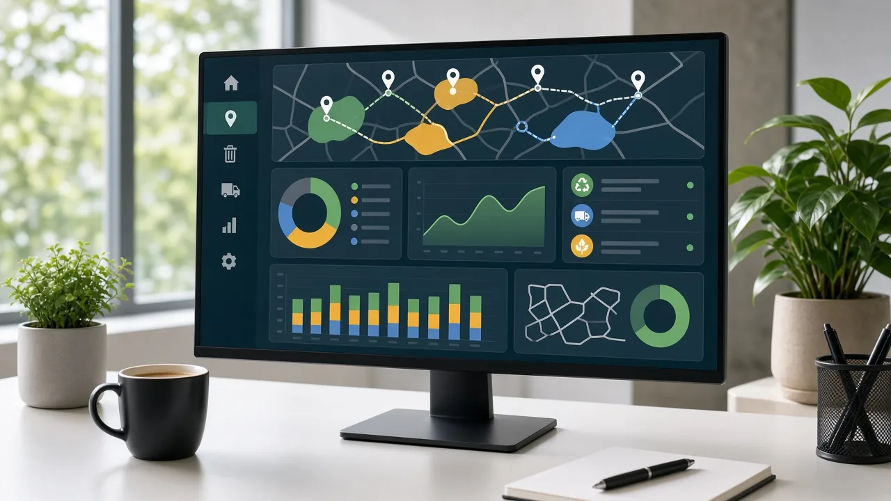 AMCS inspired waste-management-software app preview