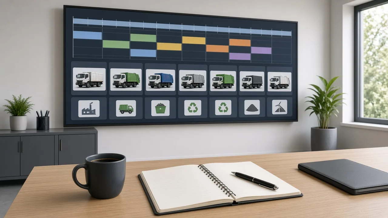 Waste Logics inspired waste-management-software app preview