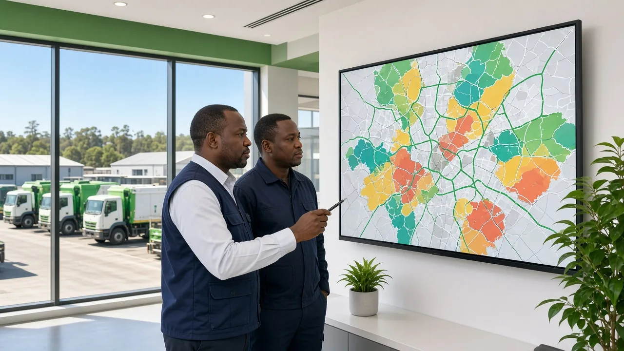 Waste management software development company in South Africa building collection fleet route planning recycling and operational management platforms