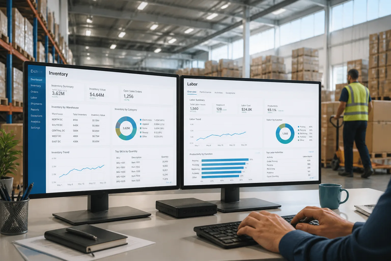 Manhattan Active Warehouse Management inspired last mile delivery app preview