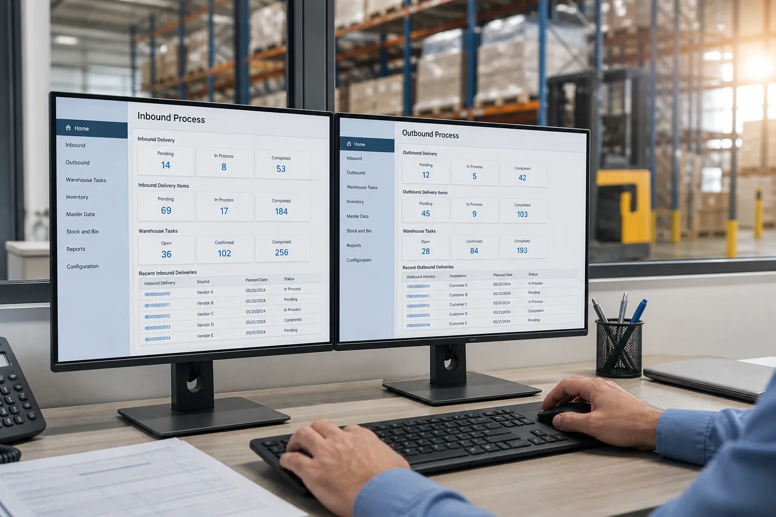SAP Extended Warehouse Management inspired last mile delivery app preview