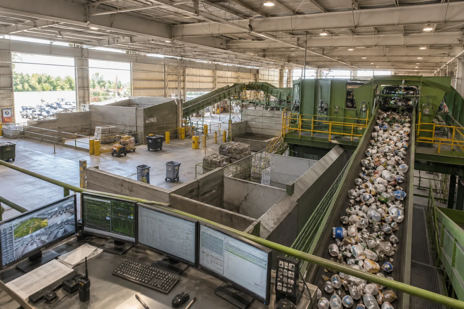 Recycling inspired waste-management app preview