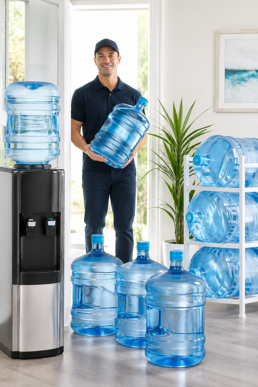 Primo Water inspired water delivery app preview