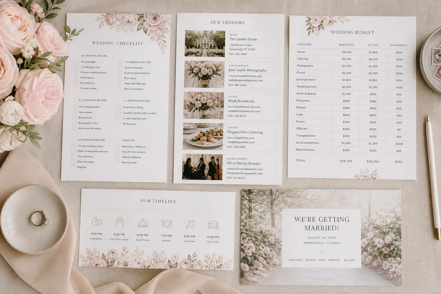 Apps Like The Knot inspired wedding planner app preview