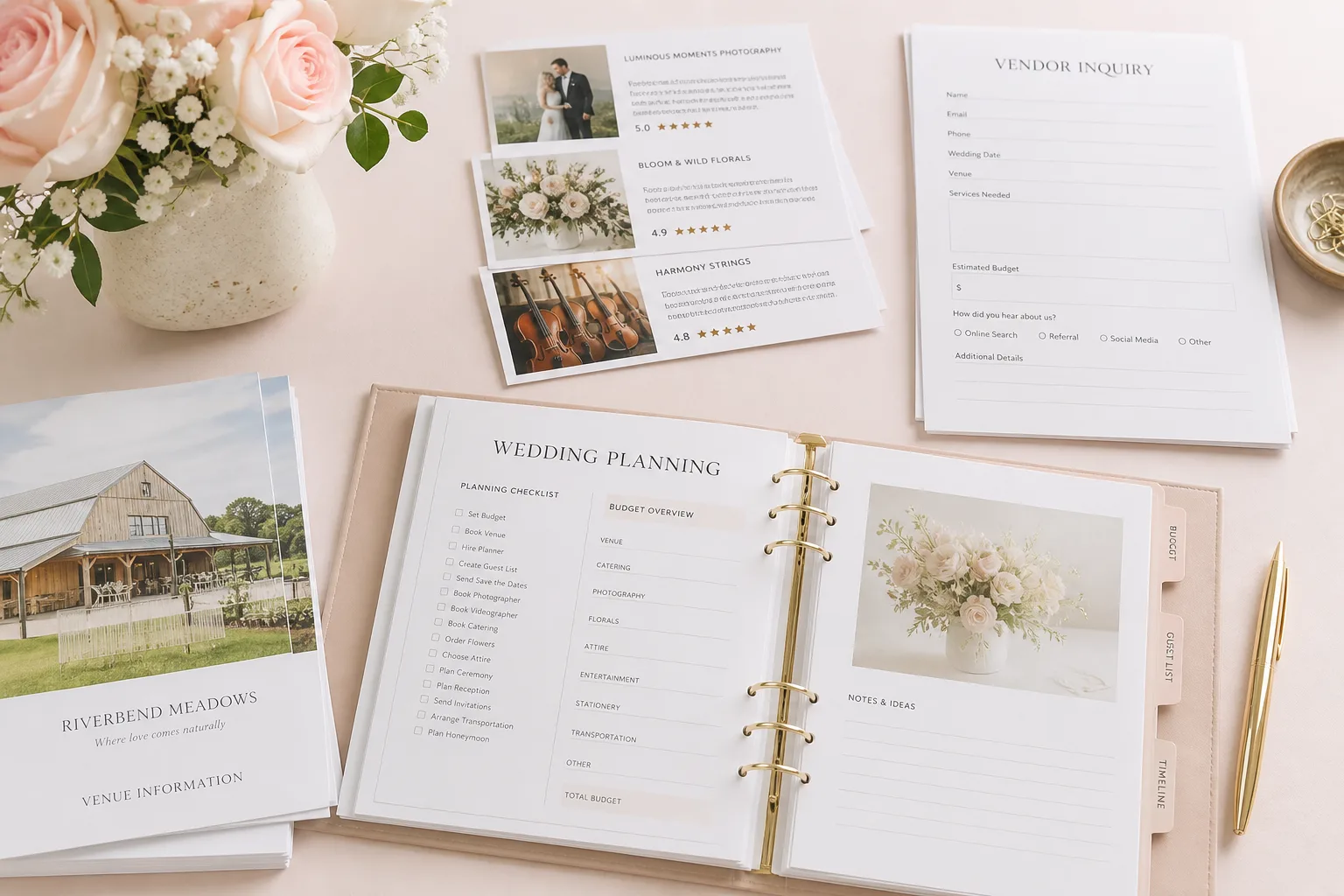 Apps Like WeddingWire inspired wedding planner app preview